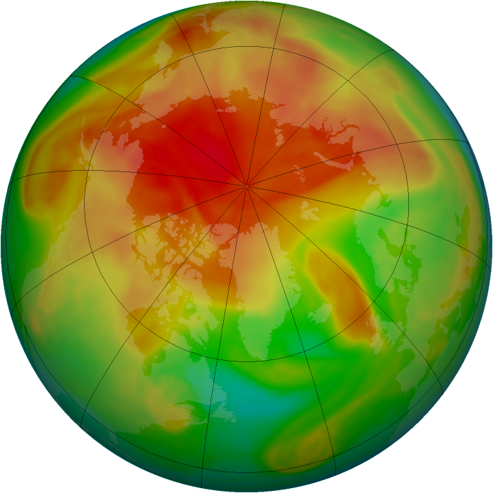 Arctic ozone map for 04 April 2005